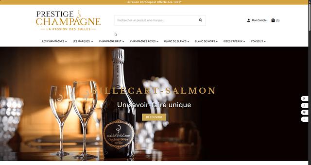 Site e-commerce Prestige Champagne PrestaShop