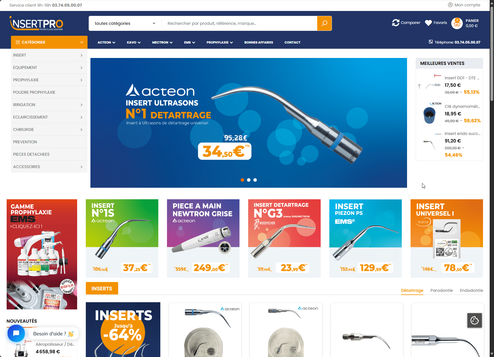 Boutique e-commerce Insertpro PrestaShop