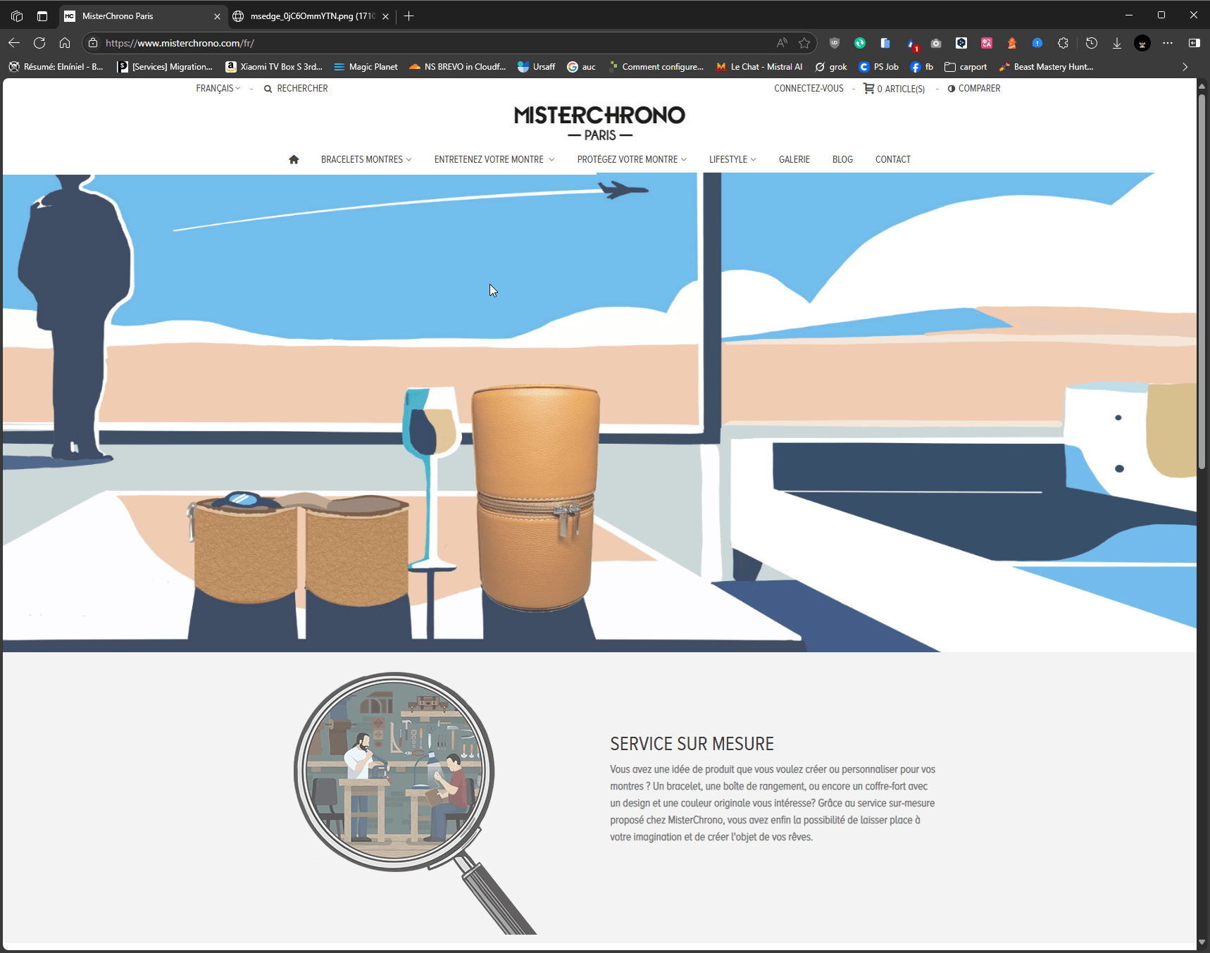 Refonte boutique PrestaShop Misterchrono